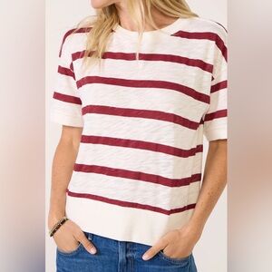 Evereve Kellen Seamed Banded Shirt, sz S